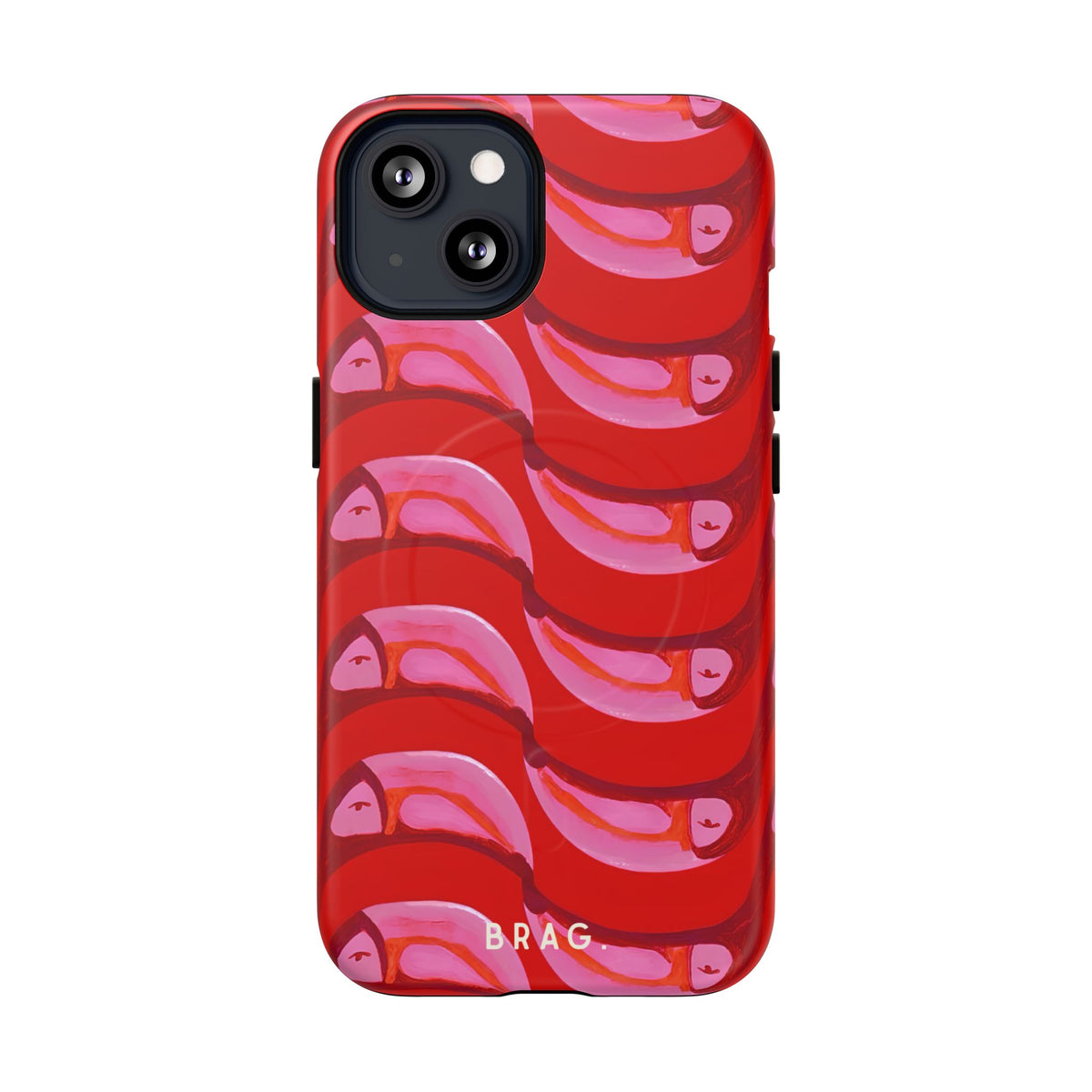 Pink Current MagSafe Tough Phone Case — Magnetic Protective Cover