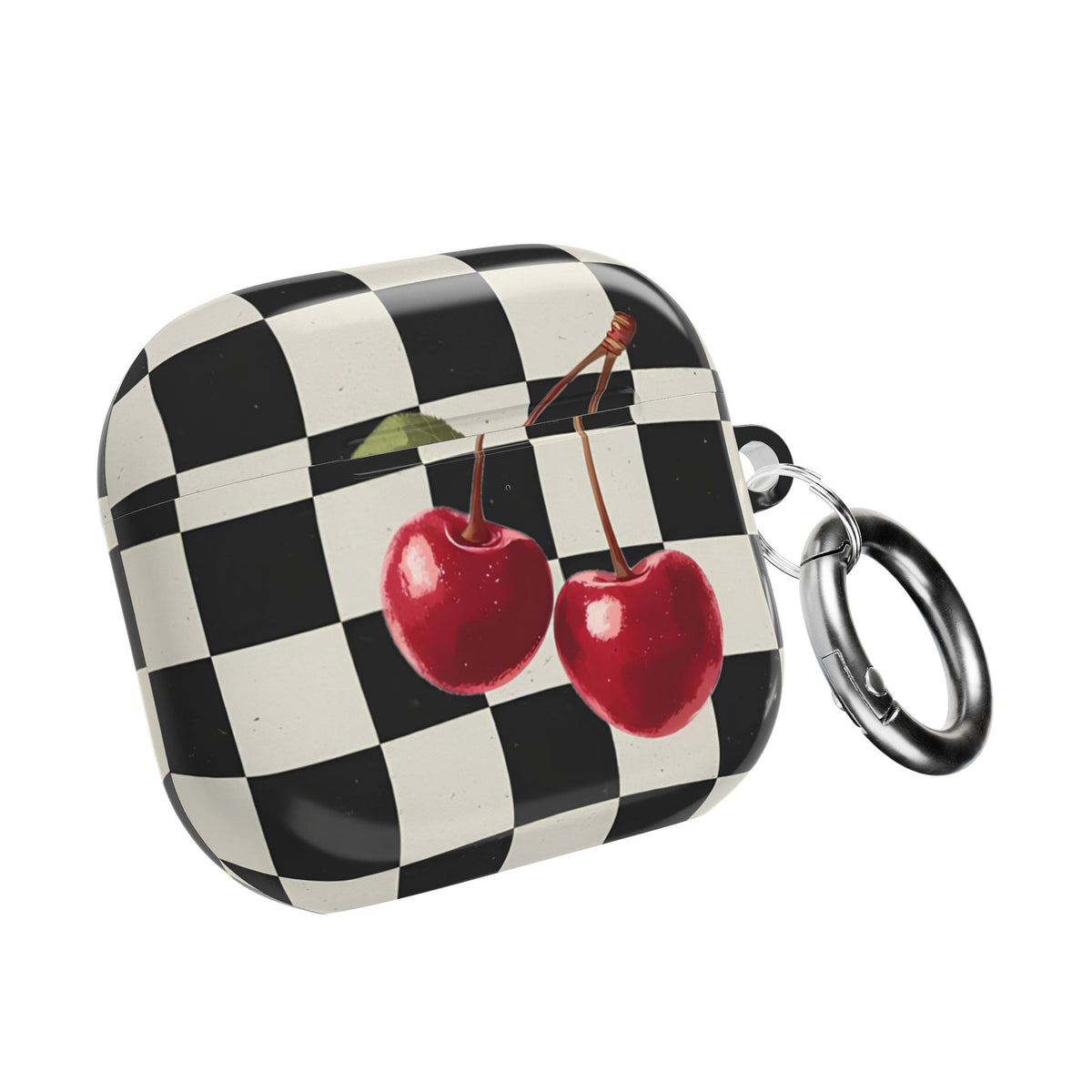Cherry Check AirPod Case – Slim Protective Charging Case