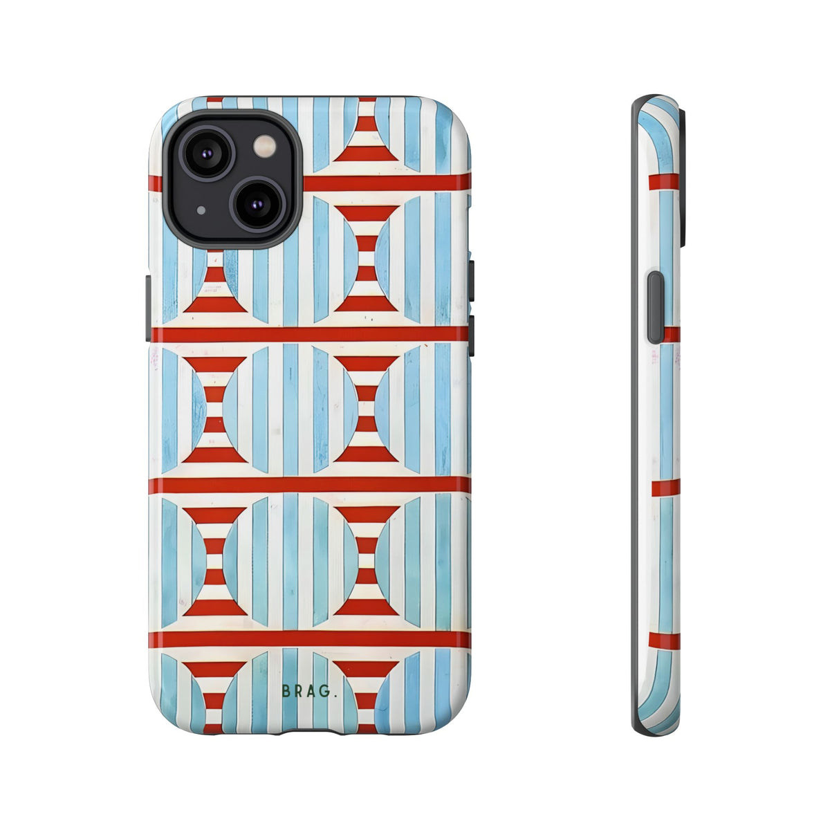 Riviera Stripe Tough Phone Case – Shockproof Protective iPhone Cover