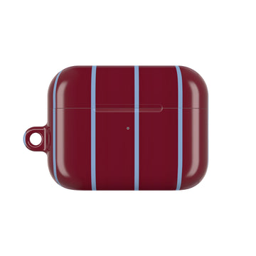 Bordeaux Stripe AirPod Case – Slim Protective Charging Case