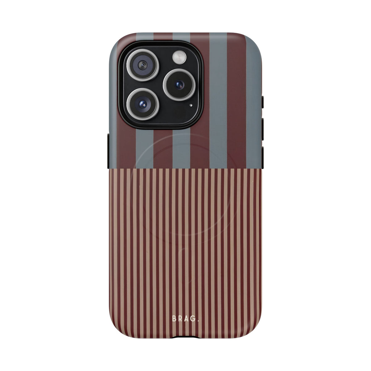 Candy Stripe MagSafe Tough Phone Case — Magnetic Protective Cover