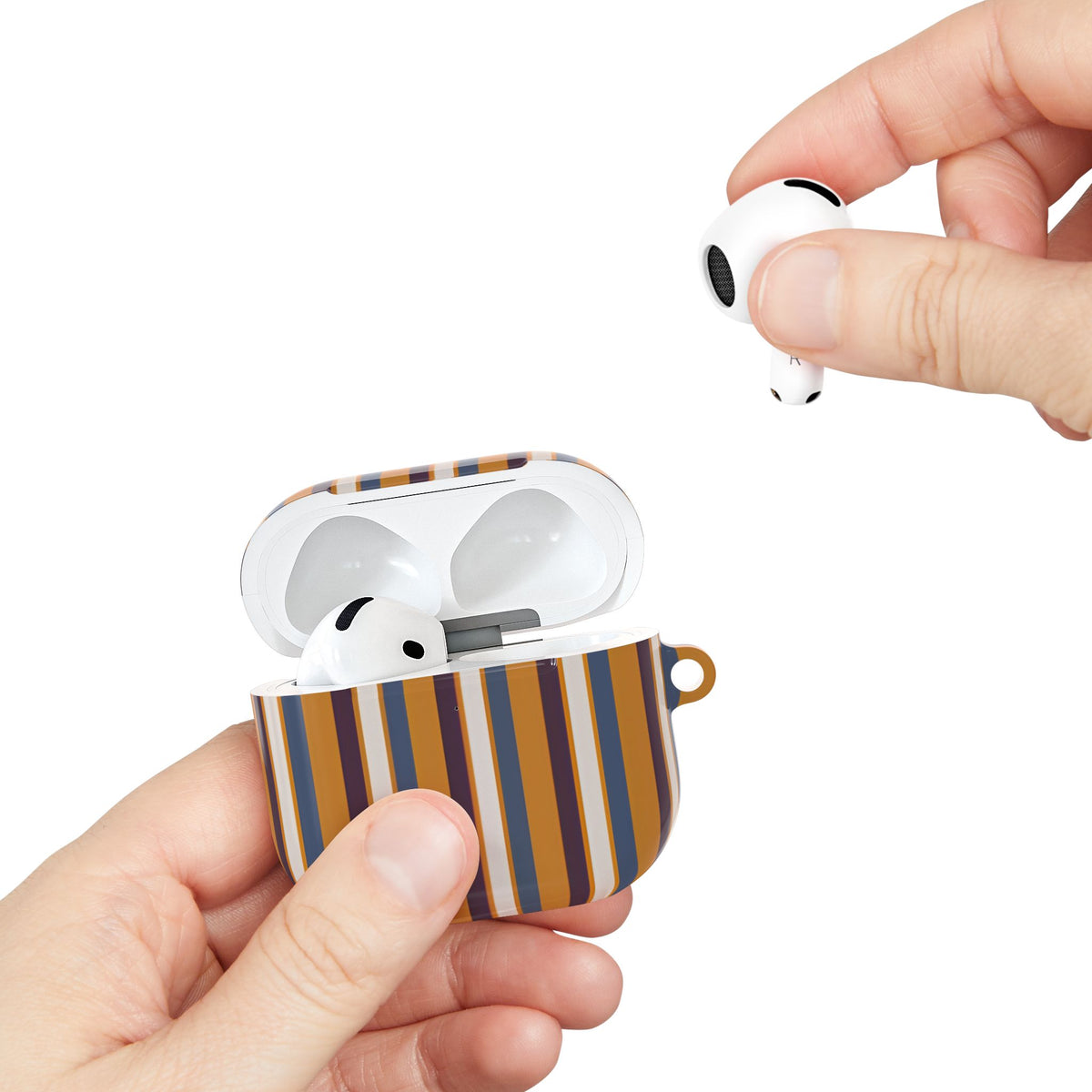 Sunset Stripe AirPod Case – Slim Protective Charging Case