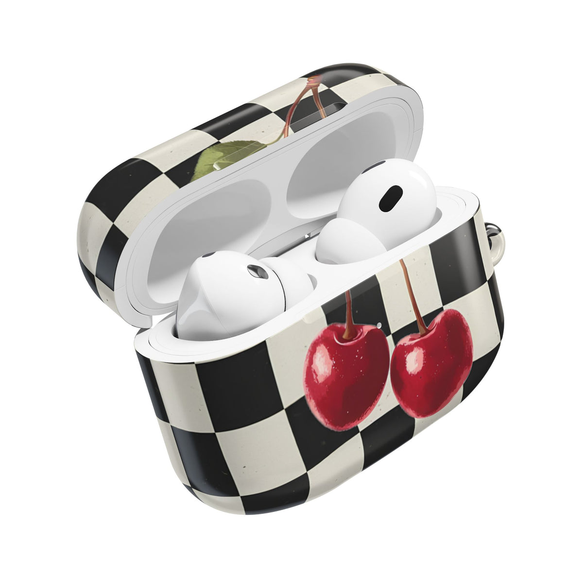 Cherry Check AirPod Case – Slim Protective Charging Case
