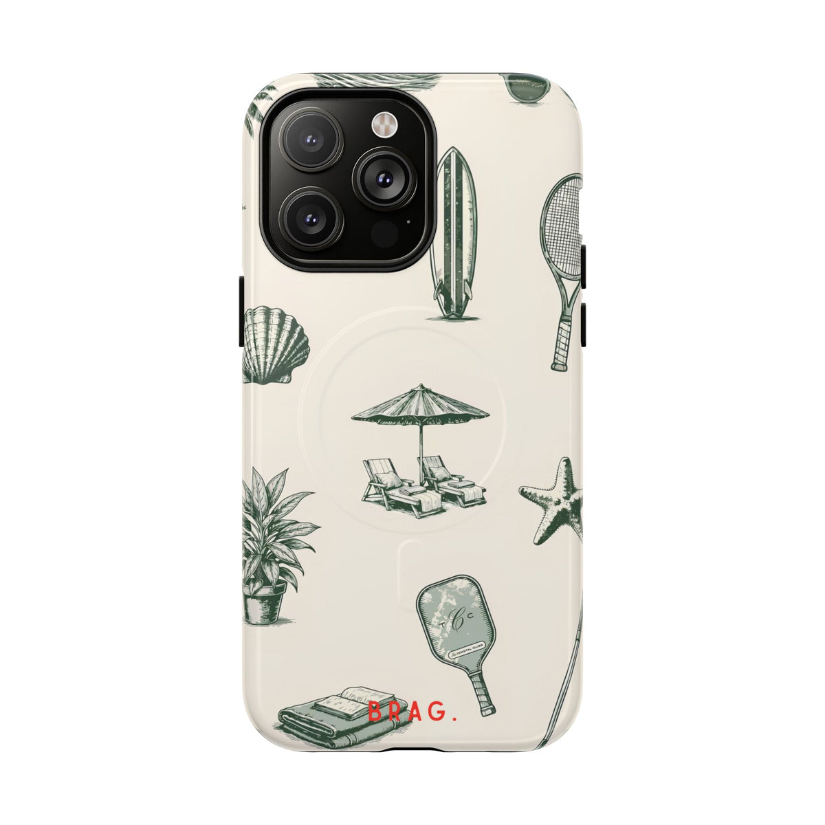 Beach Club MagSafe Tough Phone Case — Magnetic Protective Cover