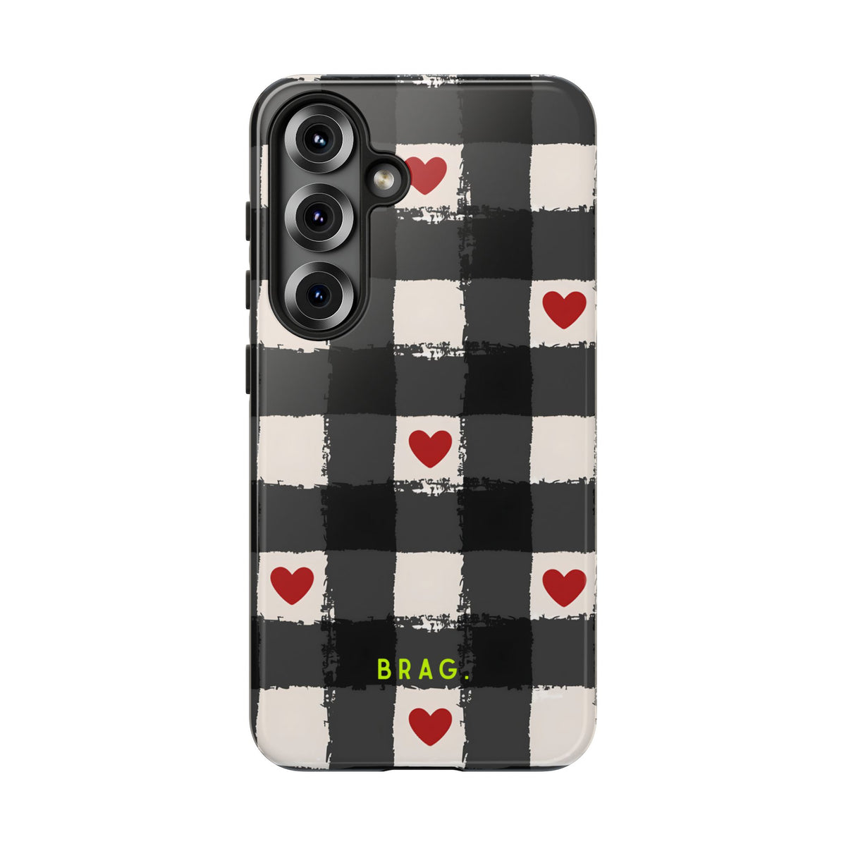 Lucky Heart Tough Phone Case – Shockproof Protective iPhone Cover