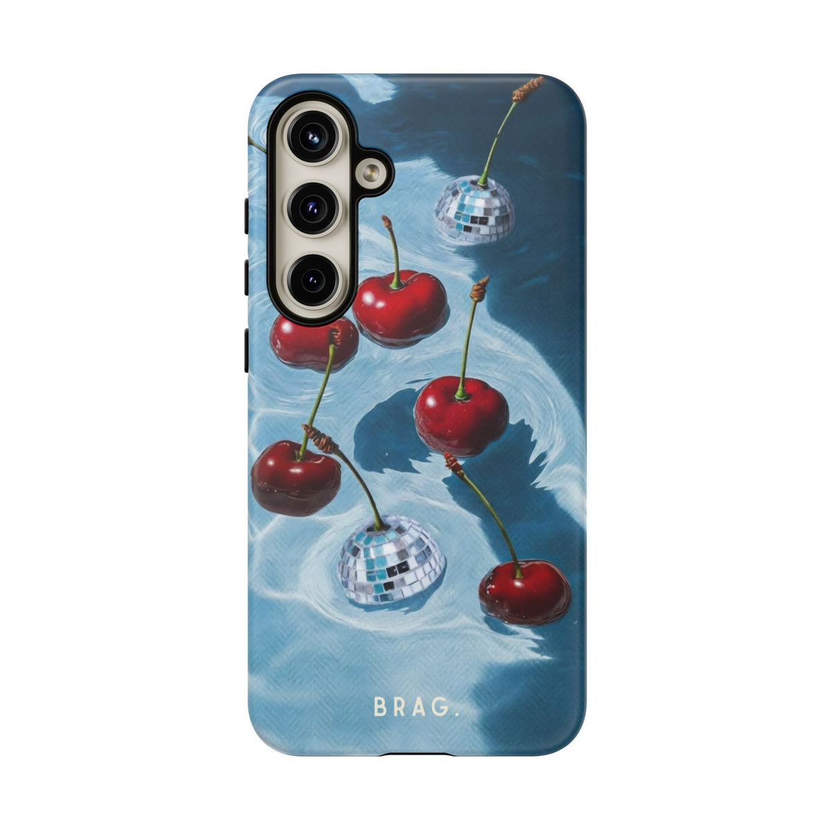 Cherry Ice Tough Phone Case – Shockproof Protective iPhone Cover