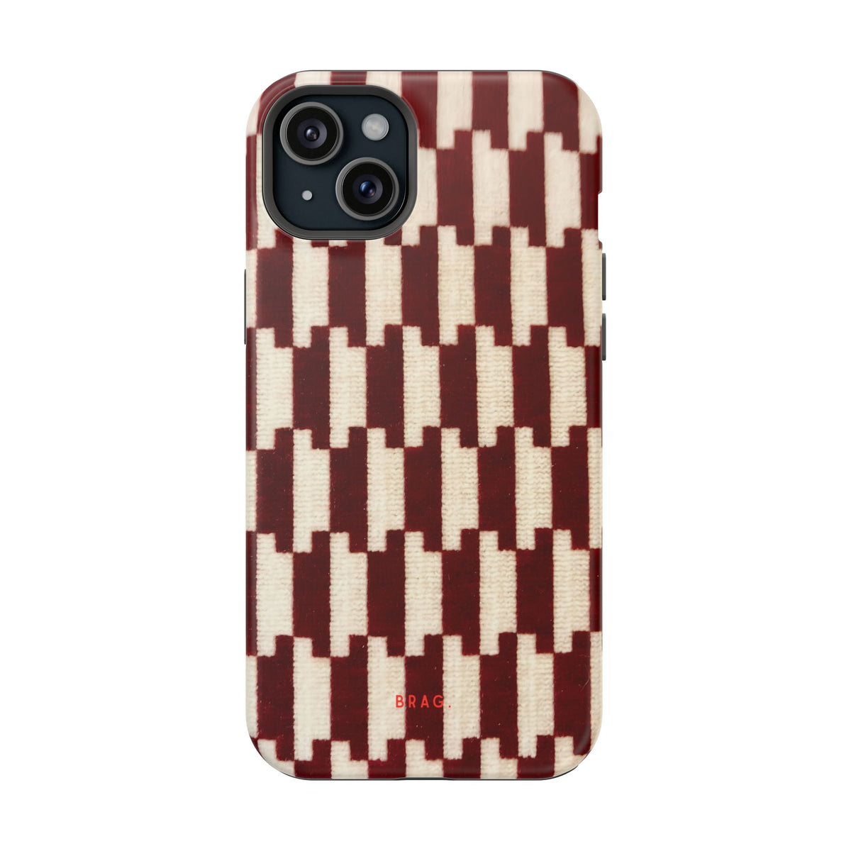 Wine & Cream Magnetic Impact-Resistant Phone Case