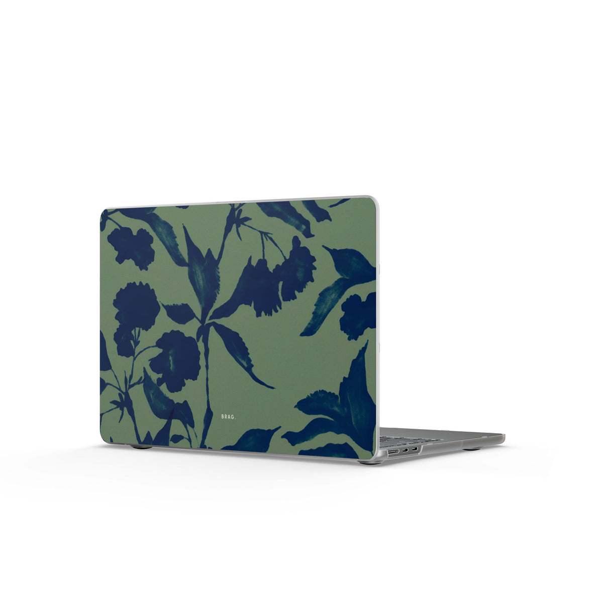Sage Bloom Matte MacBook Case — Slim Protective Laptop Cover