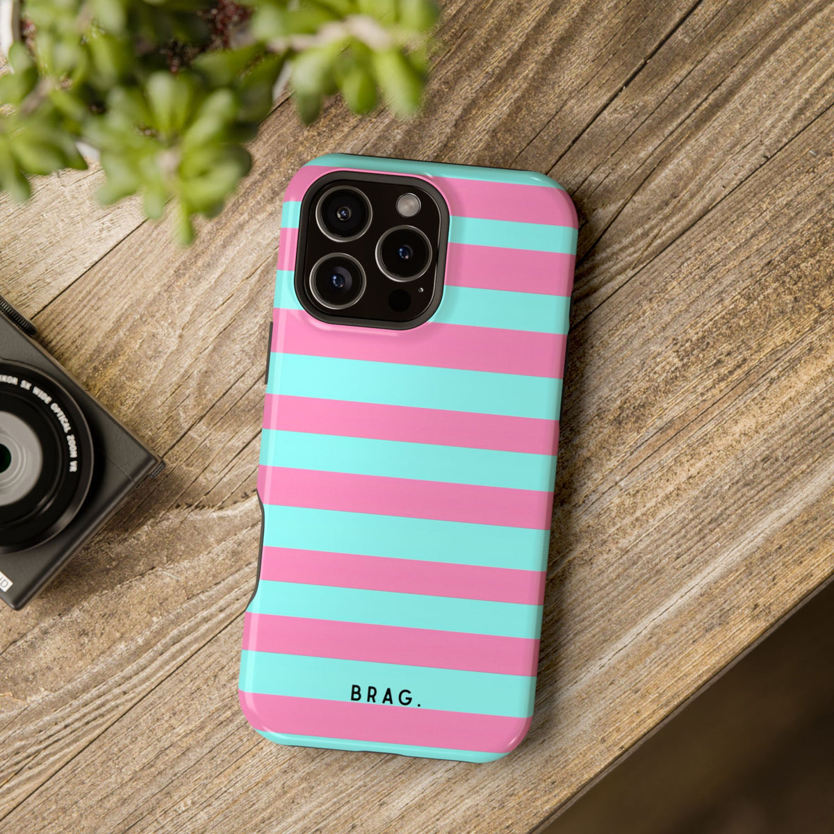 Taffy Stripe Magnetic Impact-Resistant Phone Case