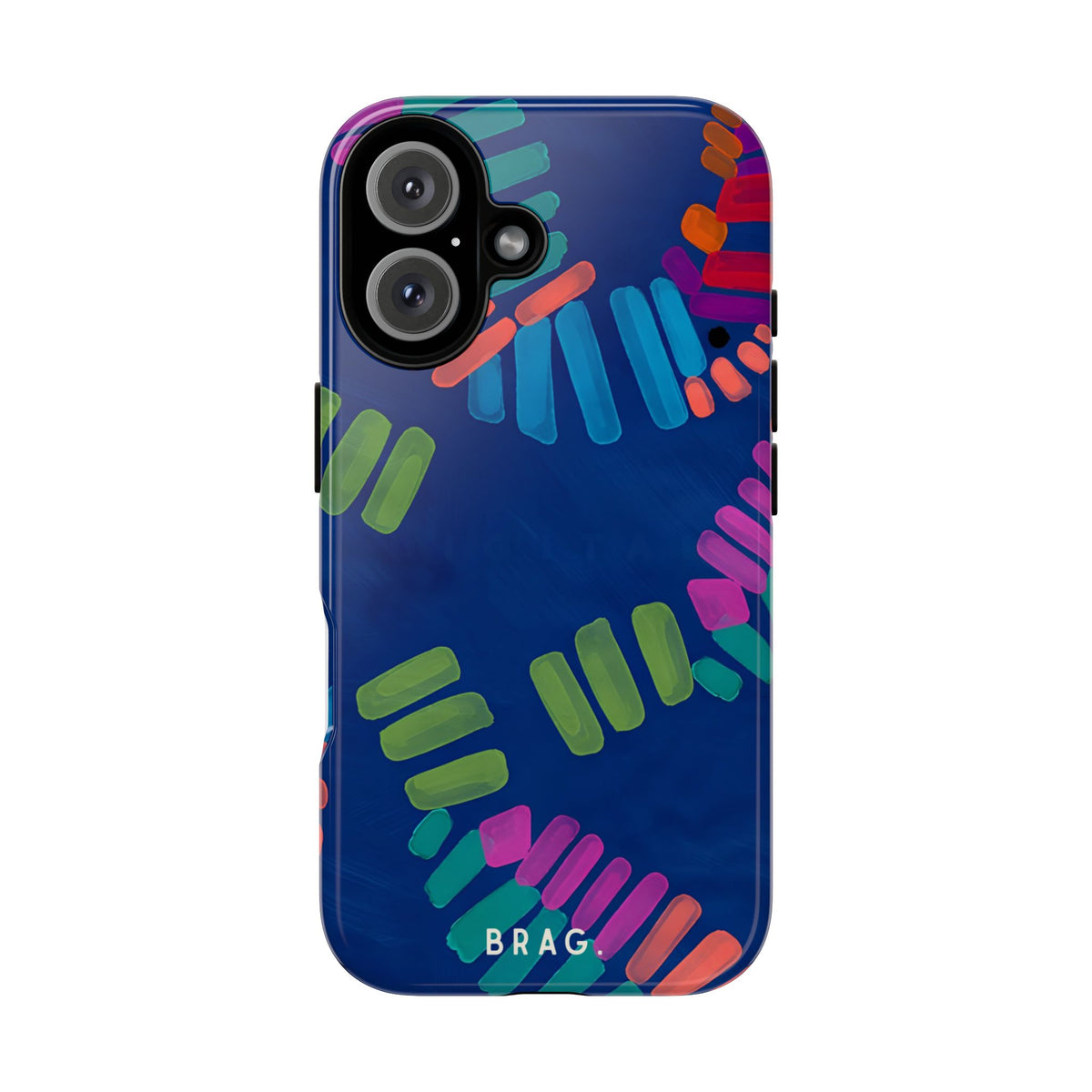 Blue Palm Tough Phone Case – Shockproof Protective iPhone Cover