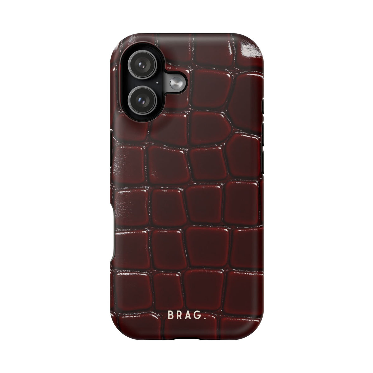 Cherry Leather Magnetic Impact-Resistant Phone Case
