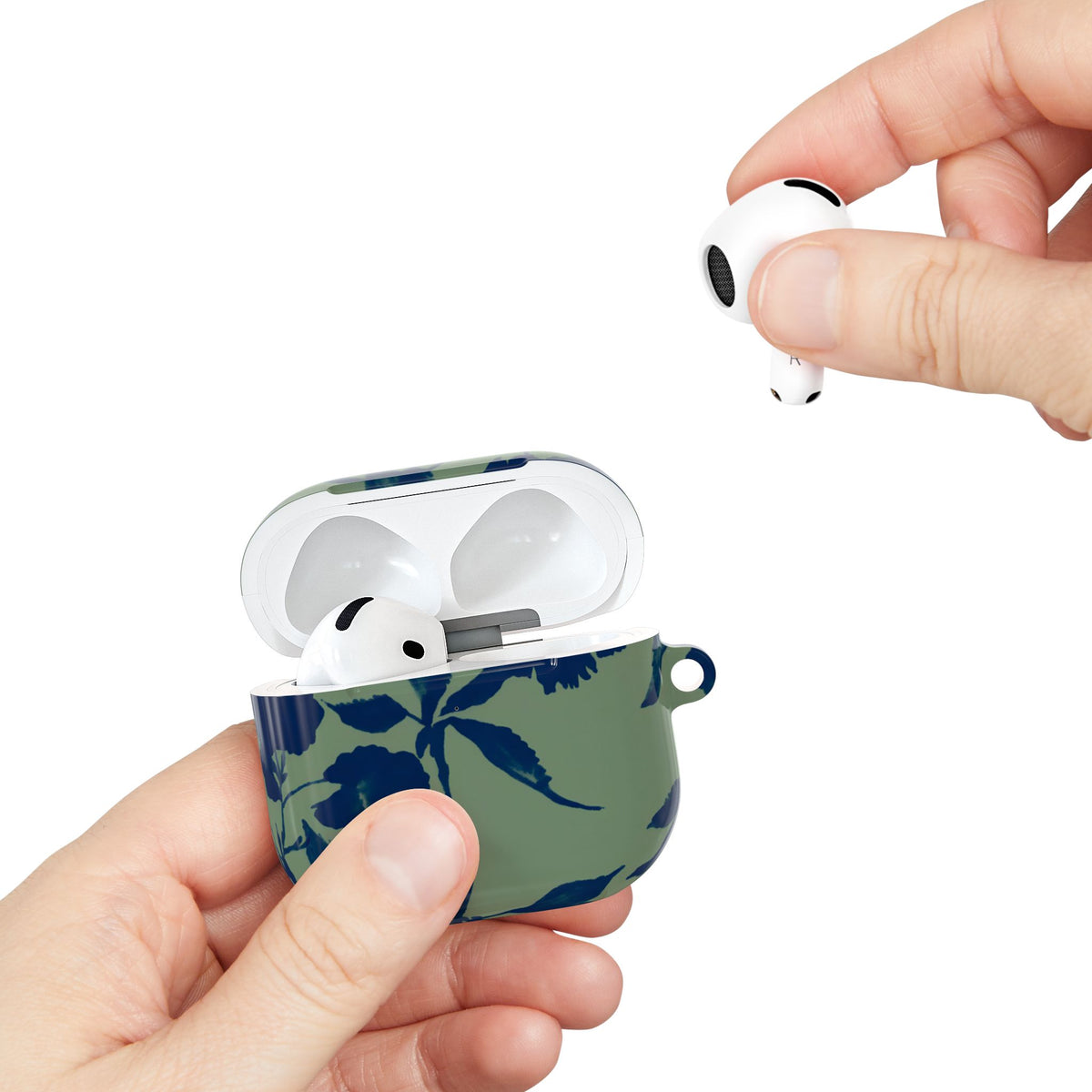 Sage Bloom AirPod Case – Slim Protective Charging Case