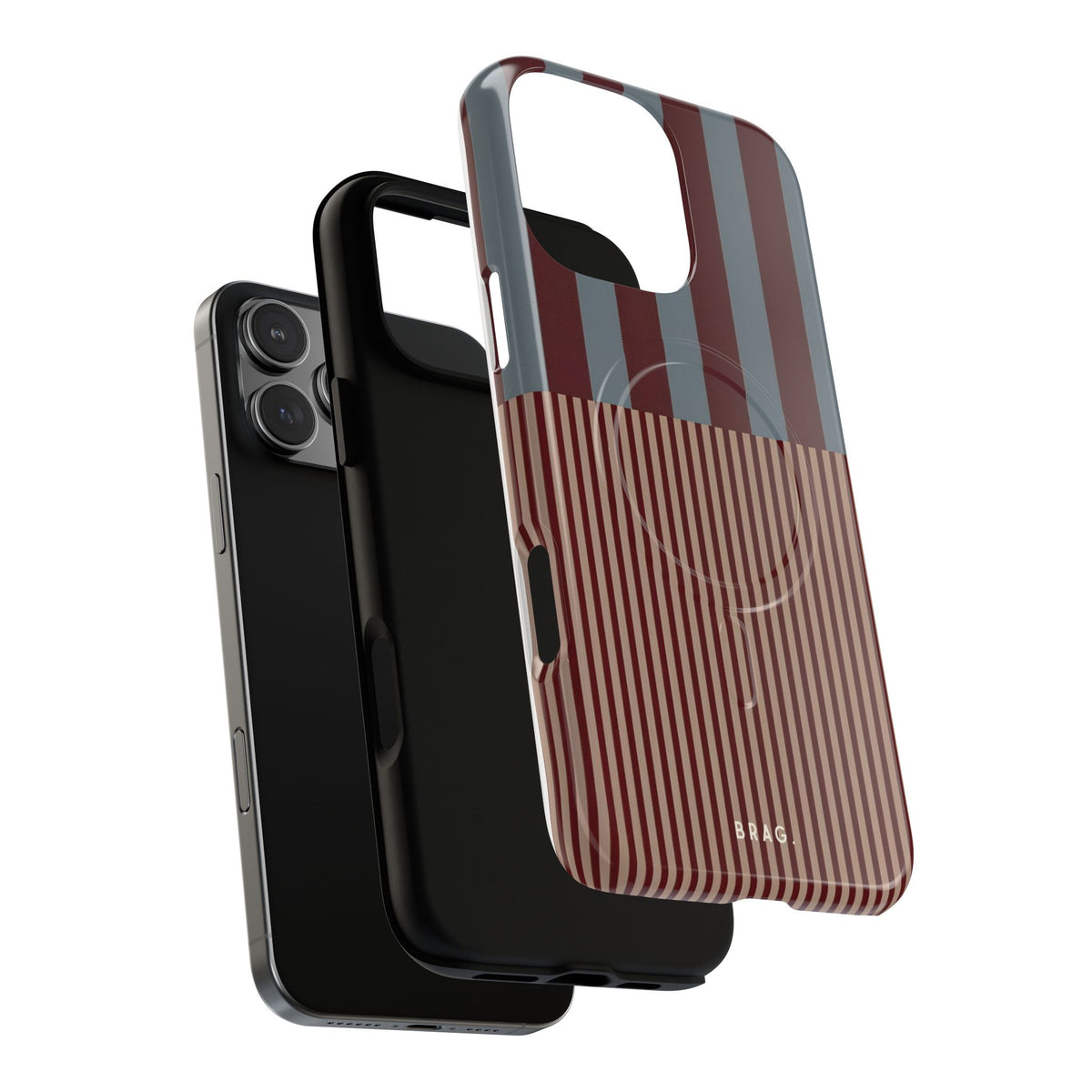Candy Stripe MagSafe Tough Phone Case — Magnetic Protective Cover