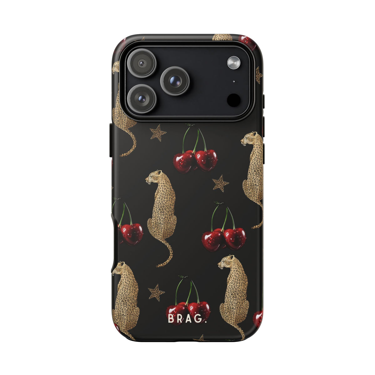 Wild Cherry Tough Phone Case – Shockproof Protective iPhone Cover