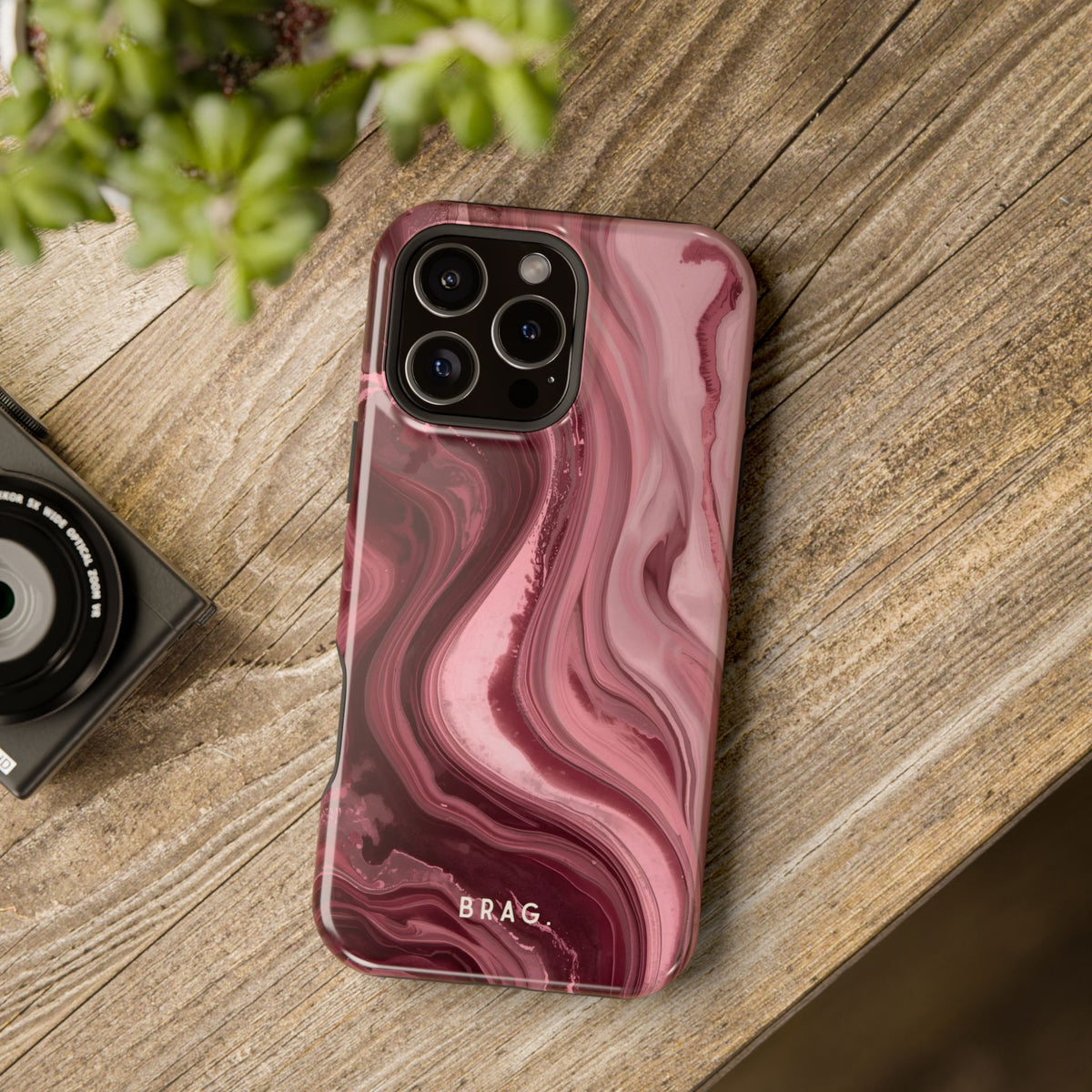 Cherry Smoke Magnetic Impact-Resistant Phone Case