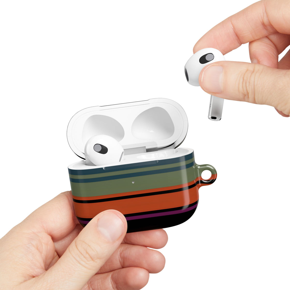 Market Stripe AirPod Case – Slim Protective Charging Case