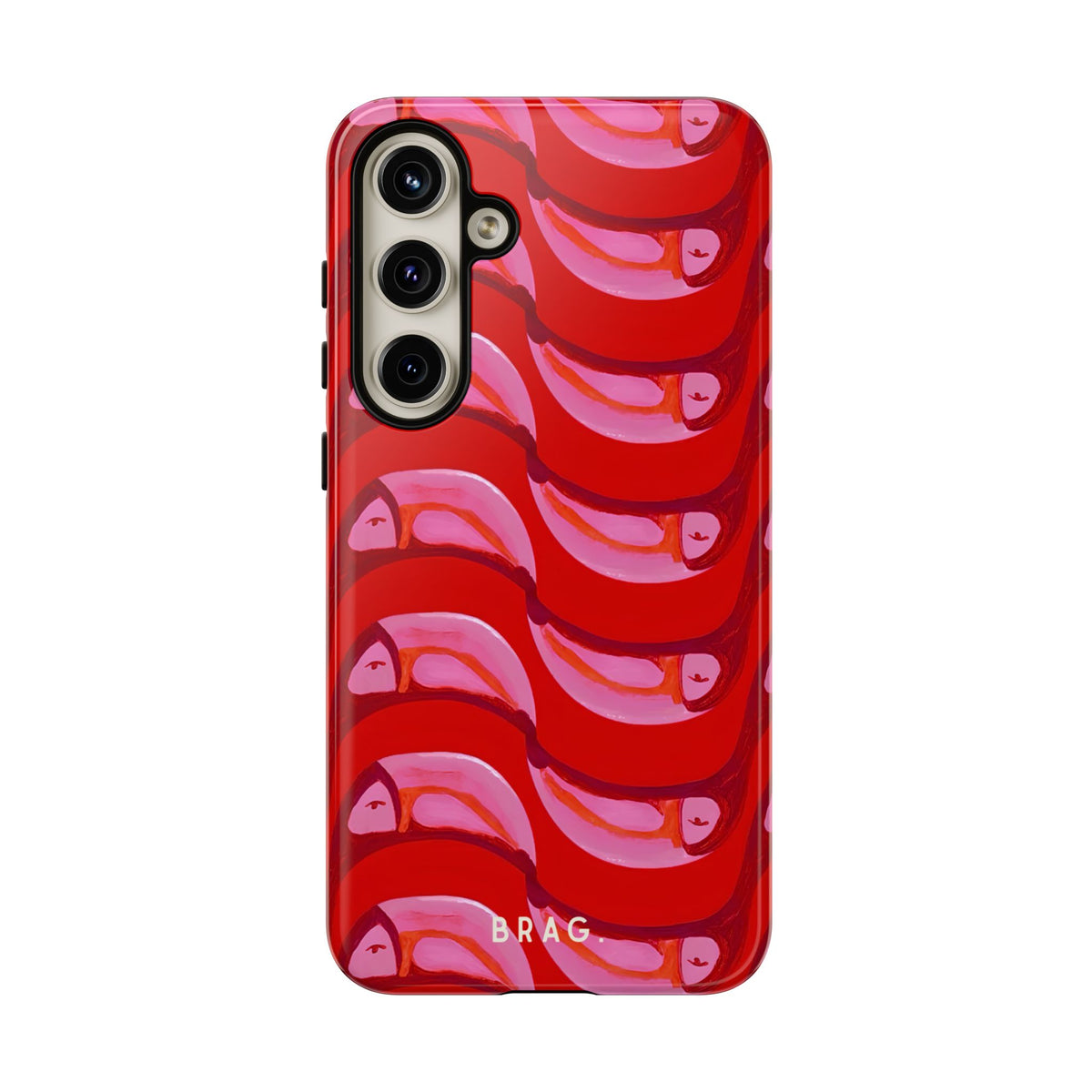 Pink Current Tough Phone Case – Shockproof Protective iPhone Cover