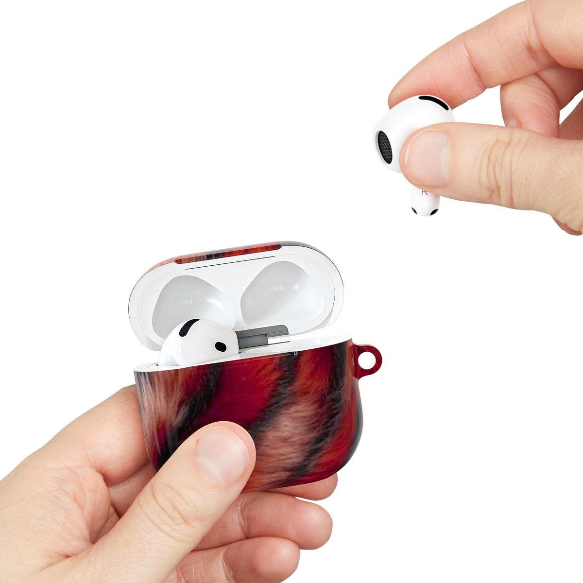 Red Rush AirPod Case – Slim Protective Charging Case