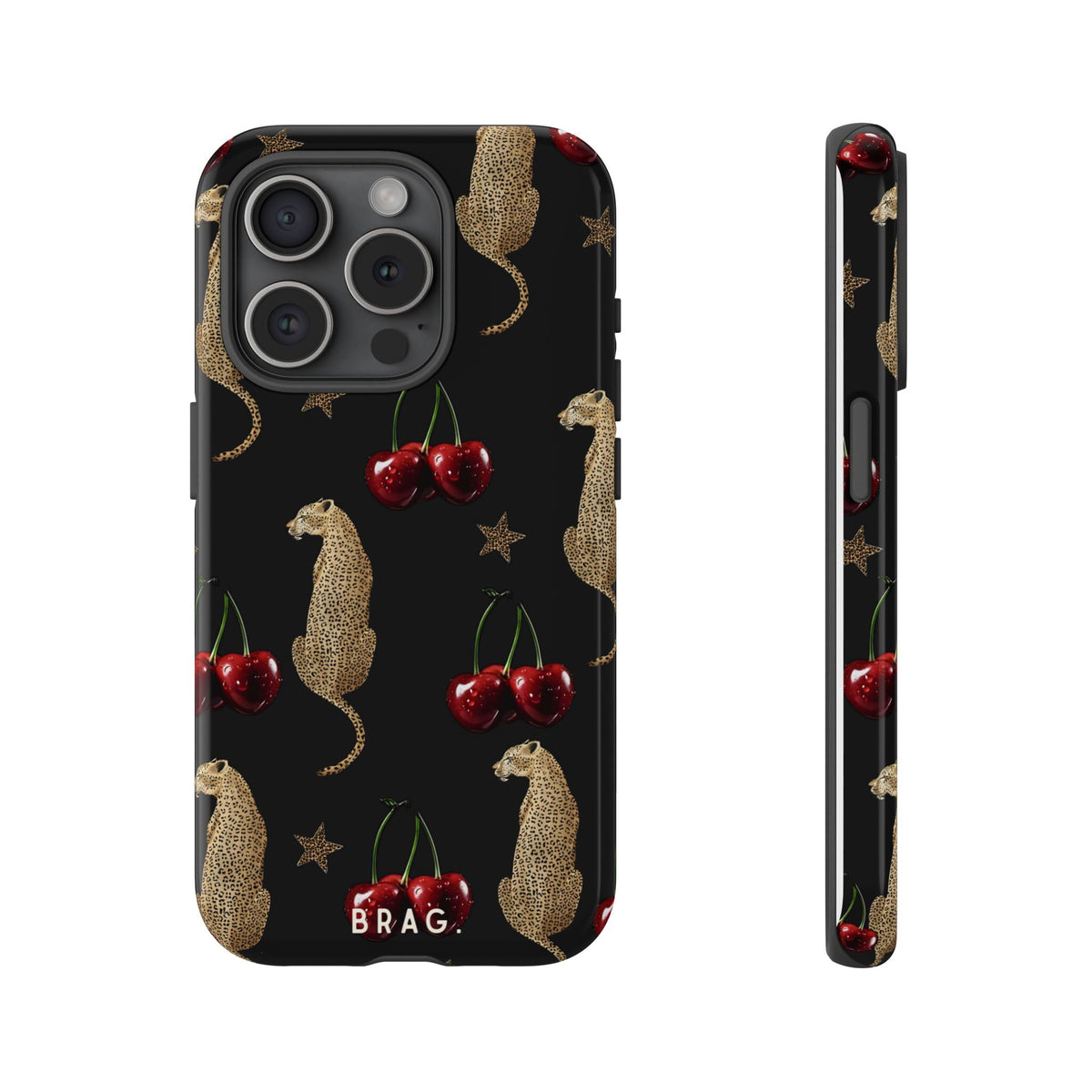 Wild Cherry Tough Phone Case – Shockproof Protective iPhone Cover