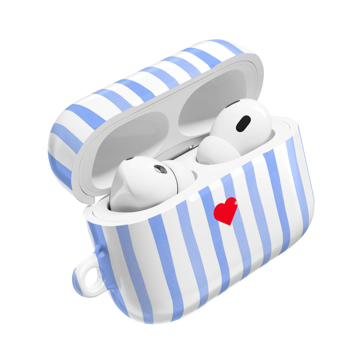 Blue Heart AirPod Case – Slim Protective Charging Case
