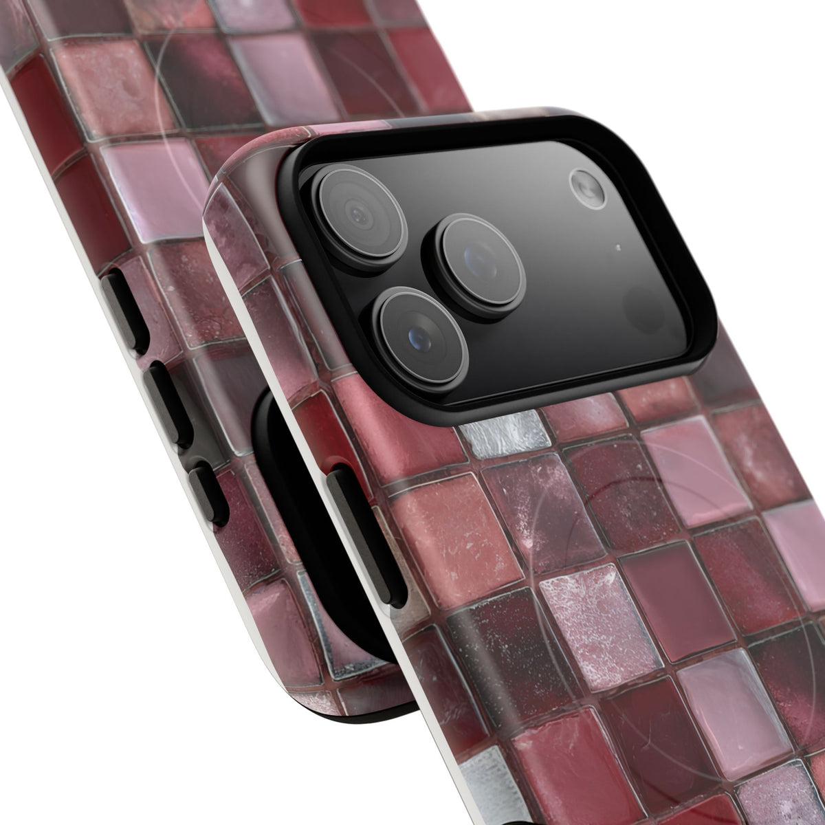 Cherry Tile MagSafe Tough Phone Case — Magnetic Protective Cover