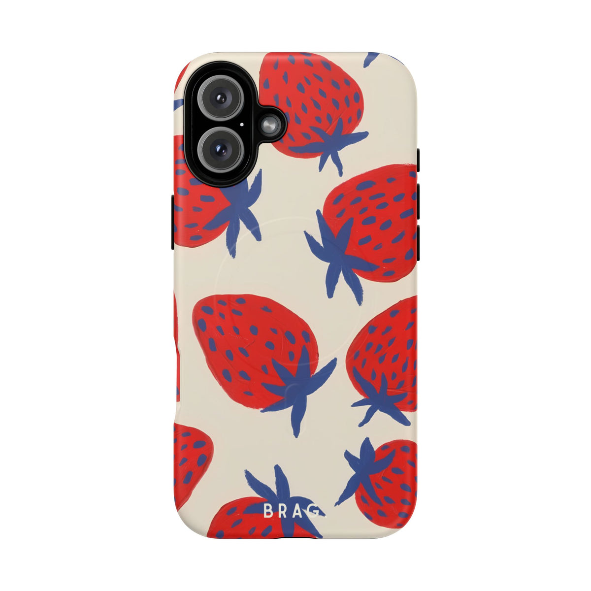 Strawberry Field MagSafe Tough Phone Case — Magnetic Protective Cover