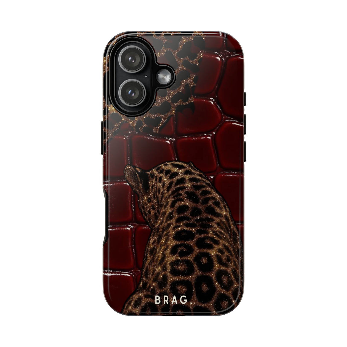 Leopard Lounge Tough Phone Case – Shockproof Protective iPhone Cover