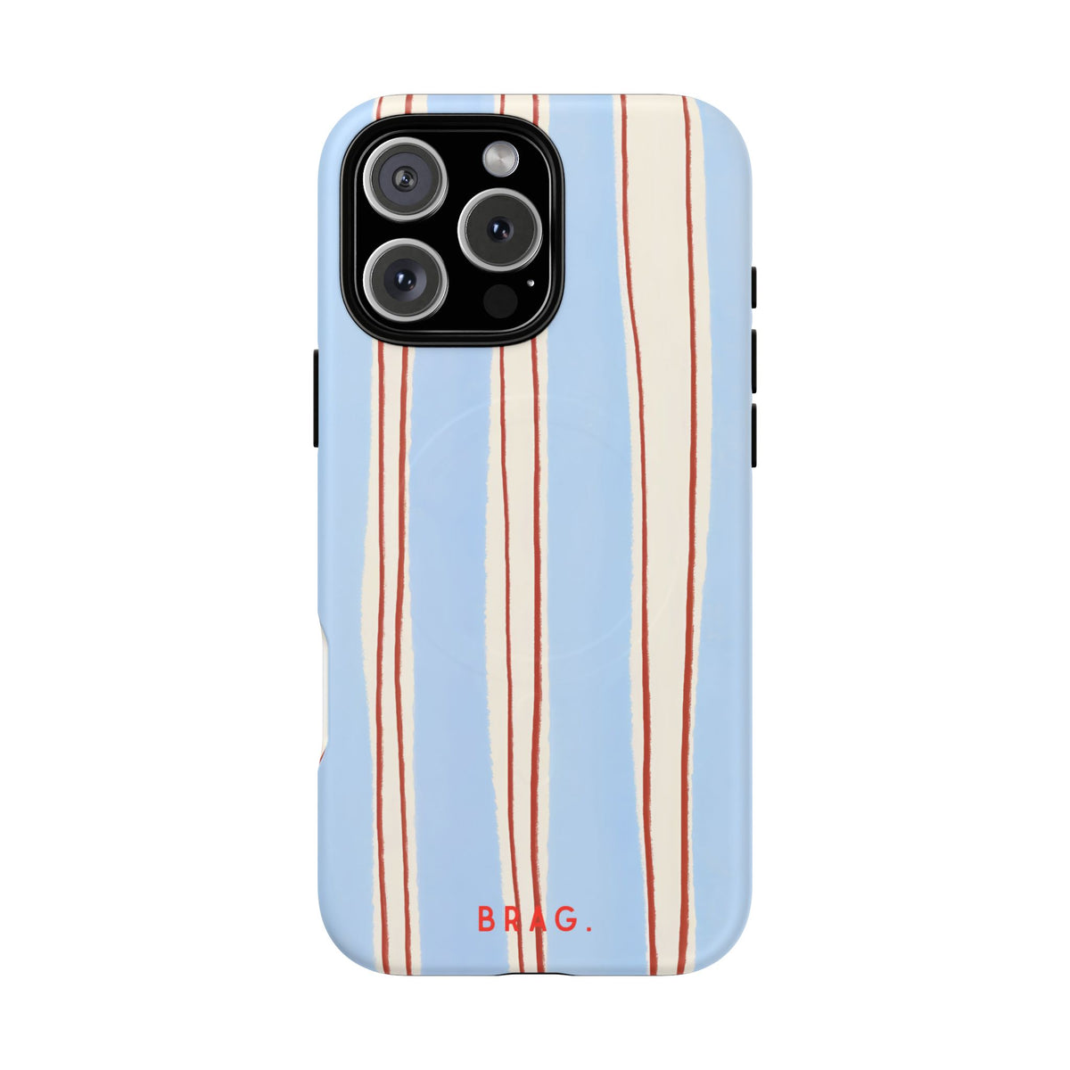 Blue Linen MagSafe Tough Phone Case — Magnetic Protective Cover