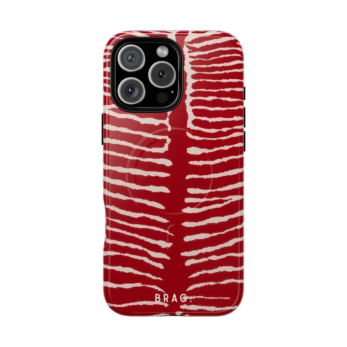 Striped Heat MagSafe Tough Phone Case — Magnetic Protective Cover