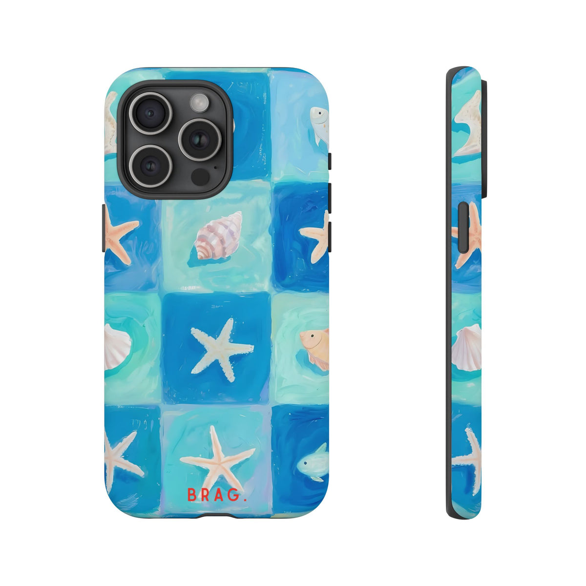 Saltwater Tiles Tough Phone Case – Shockproof Protective iPhone Cover