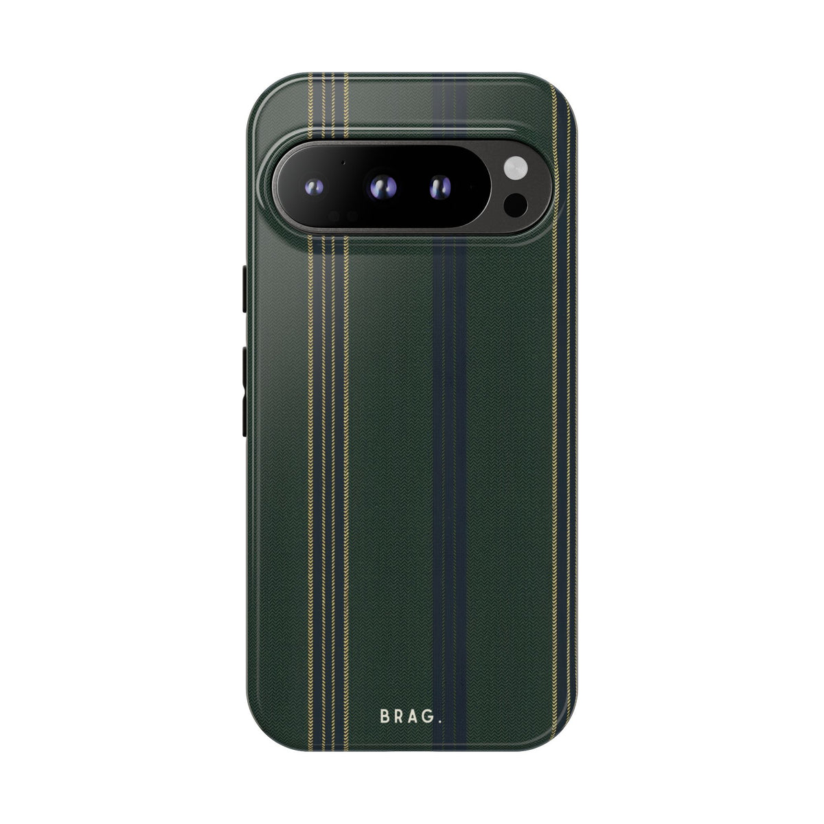 Olive Pinstripe Tough Phone Case – Shockproof Protective iPhone Cover