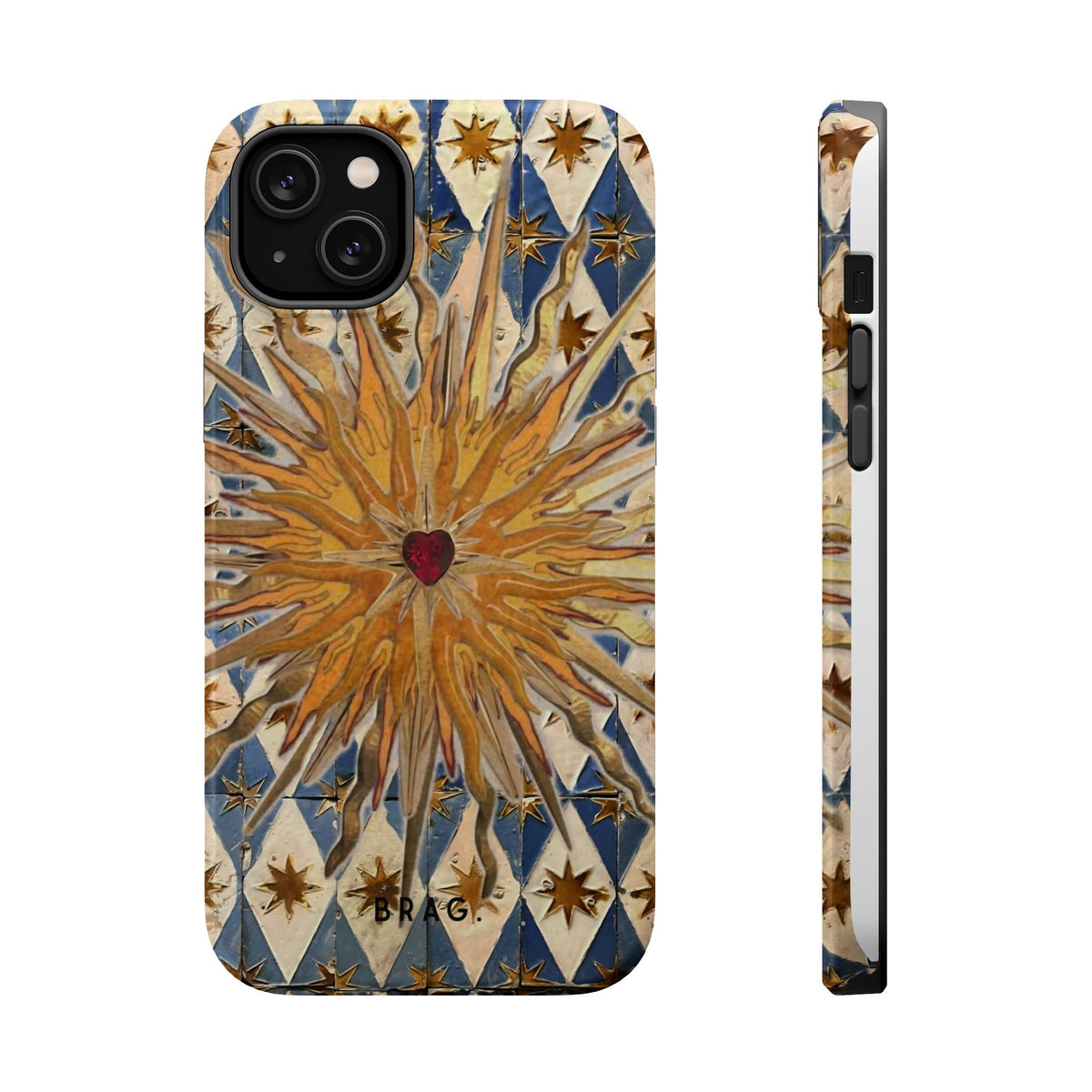 Fortune Heart Magnetic Impact-Resistant Phone Case