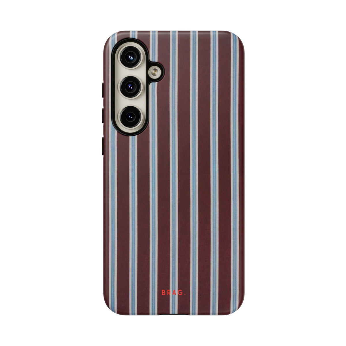 Maroon Lines Tough Phone Case – Shockproof Protective iPhone Cover