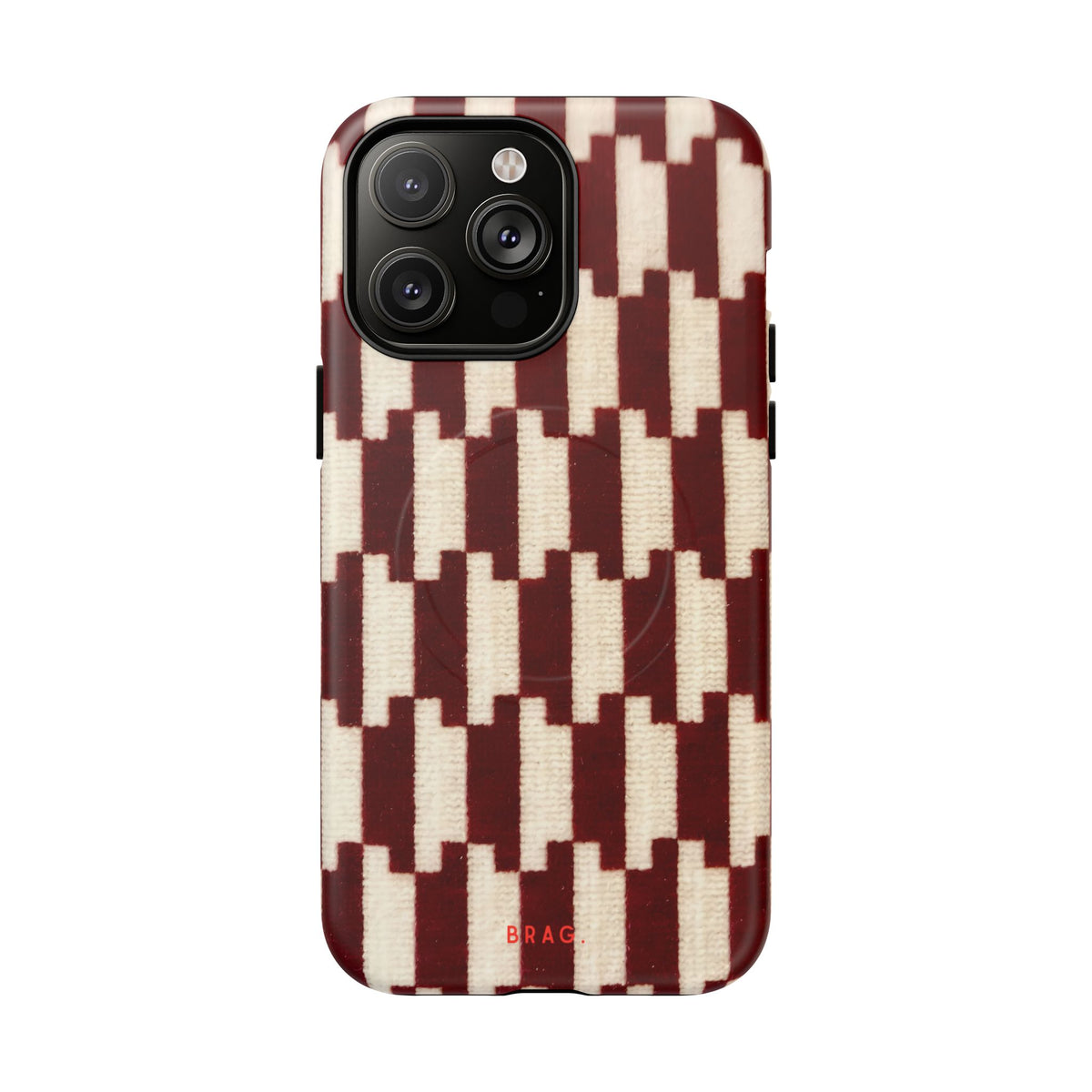 Wine & Cream MagSafe Tough Phone Case — Magnetic Protective Cover
