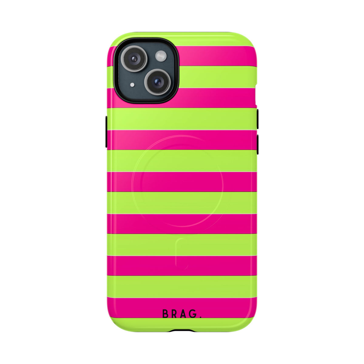 Electric Lime MagSafe Tough Phone Case — Magnetic Protective Cover