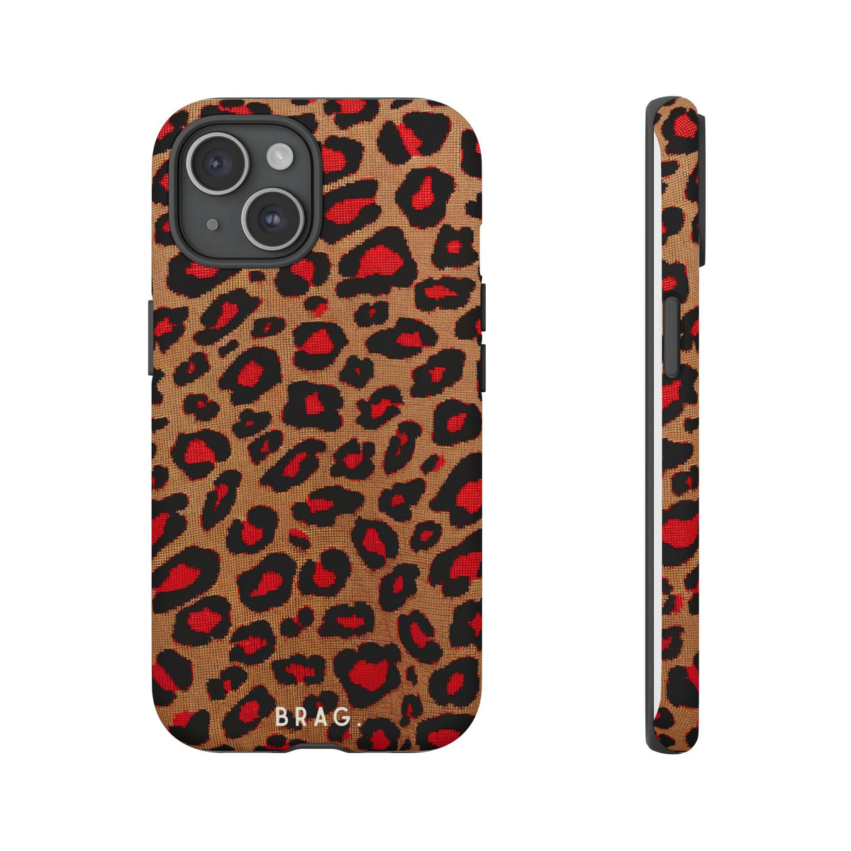Fire Leo Leopard Tough Phone Case – Shockproof Protective iPhone Cover
