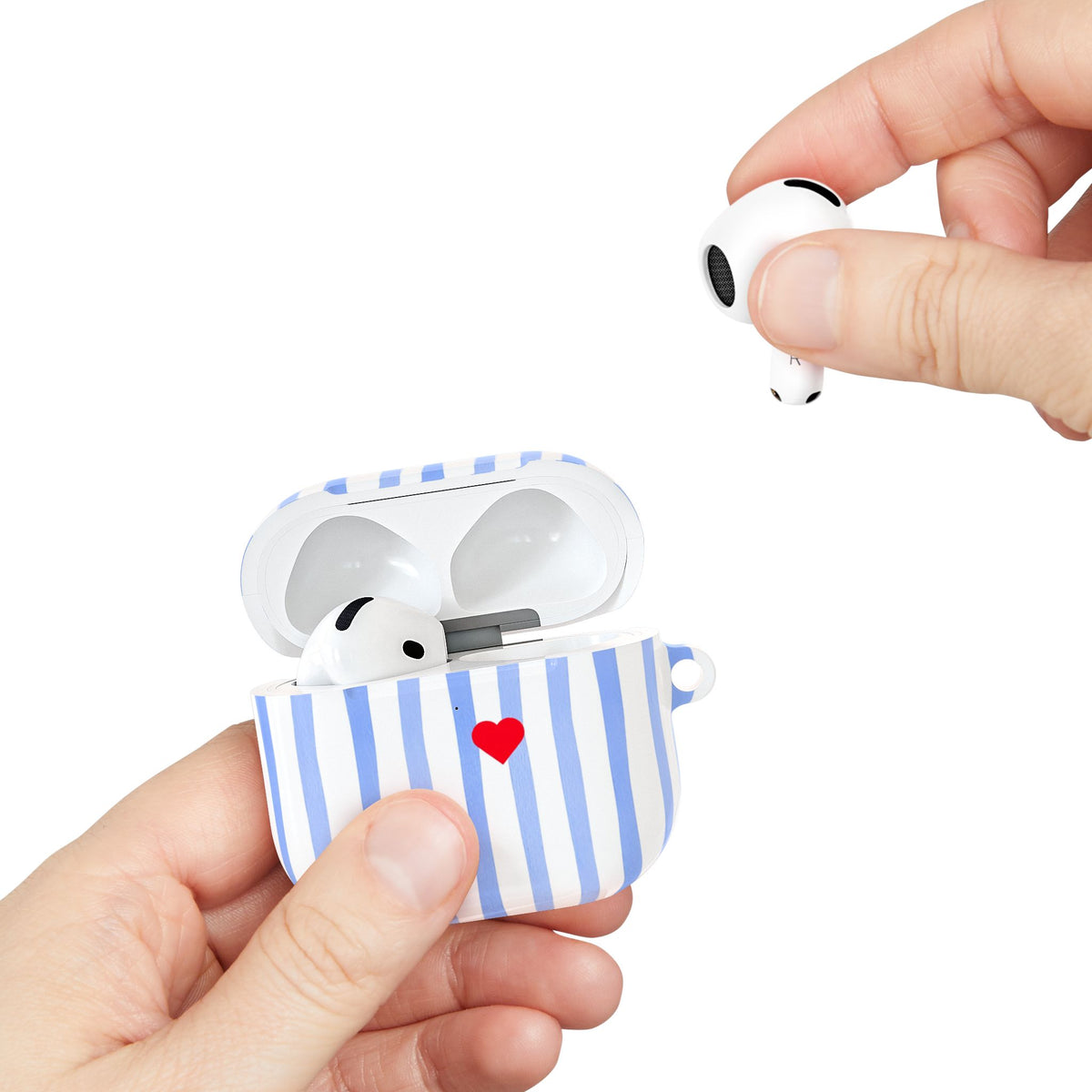 Blue Heart AirPod Case – Slim Protective Charging Case