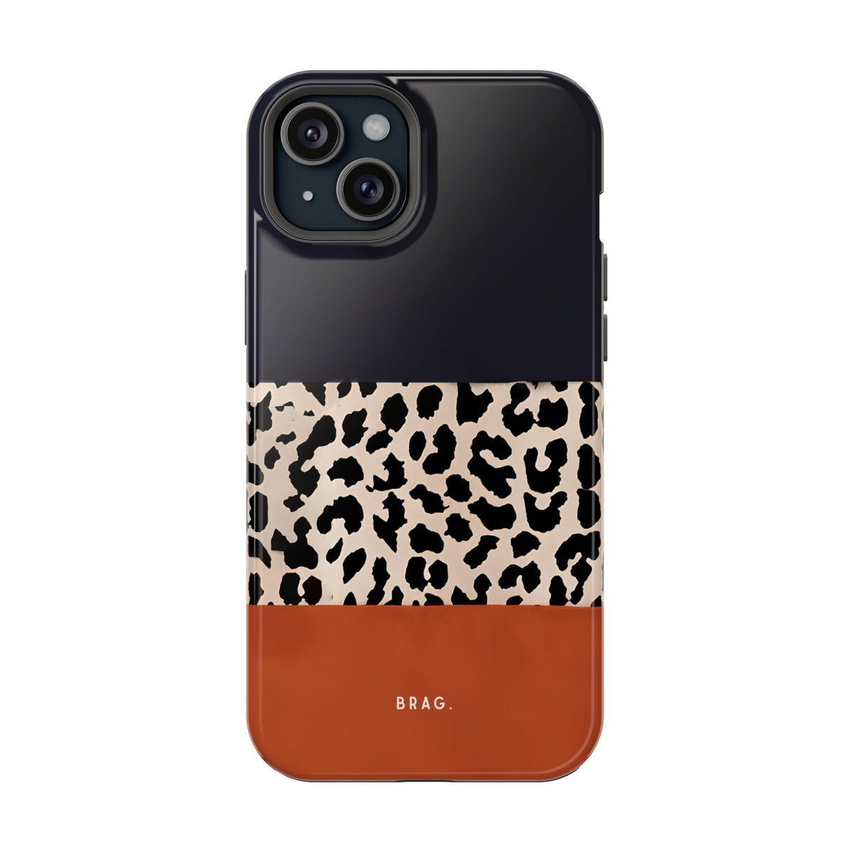 Leopard Block Magnetic Impact-Resistant Phone Case