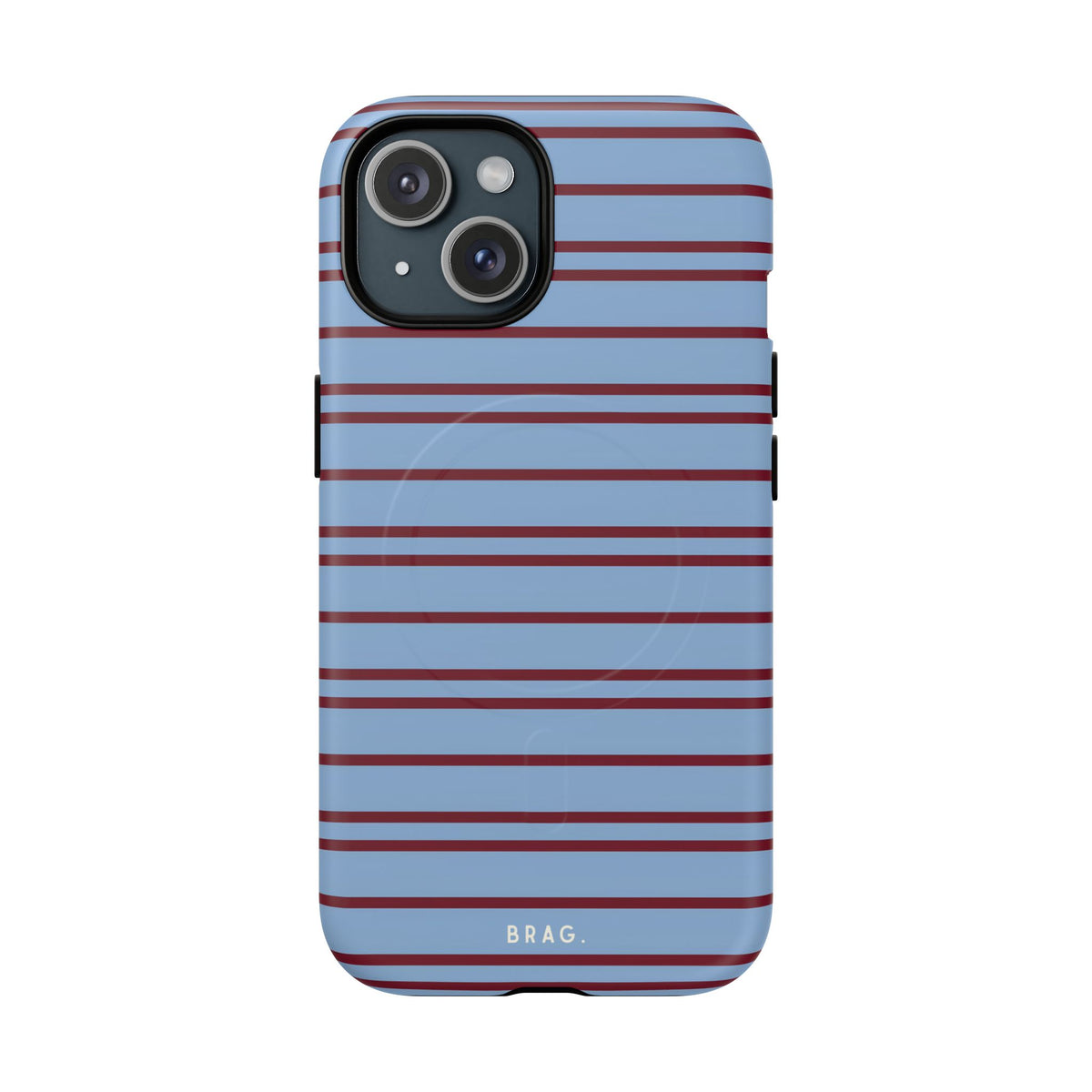 Nautical Stripe MagSafe Tough Phone Case — Magnetic Protective Cover