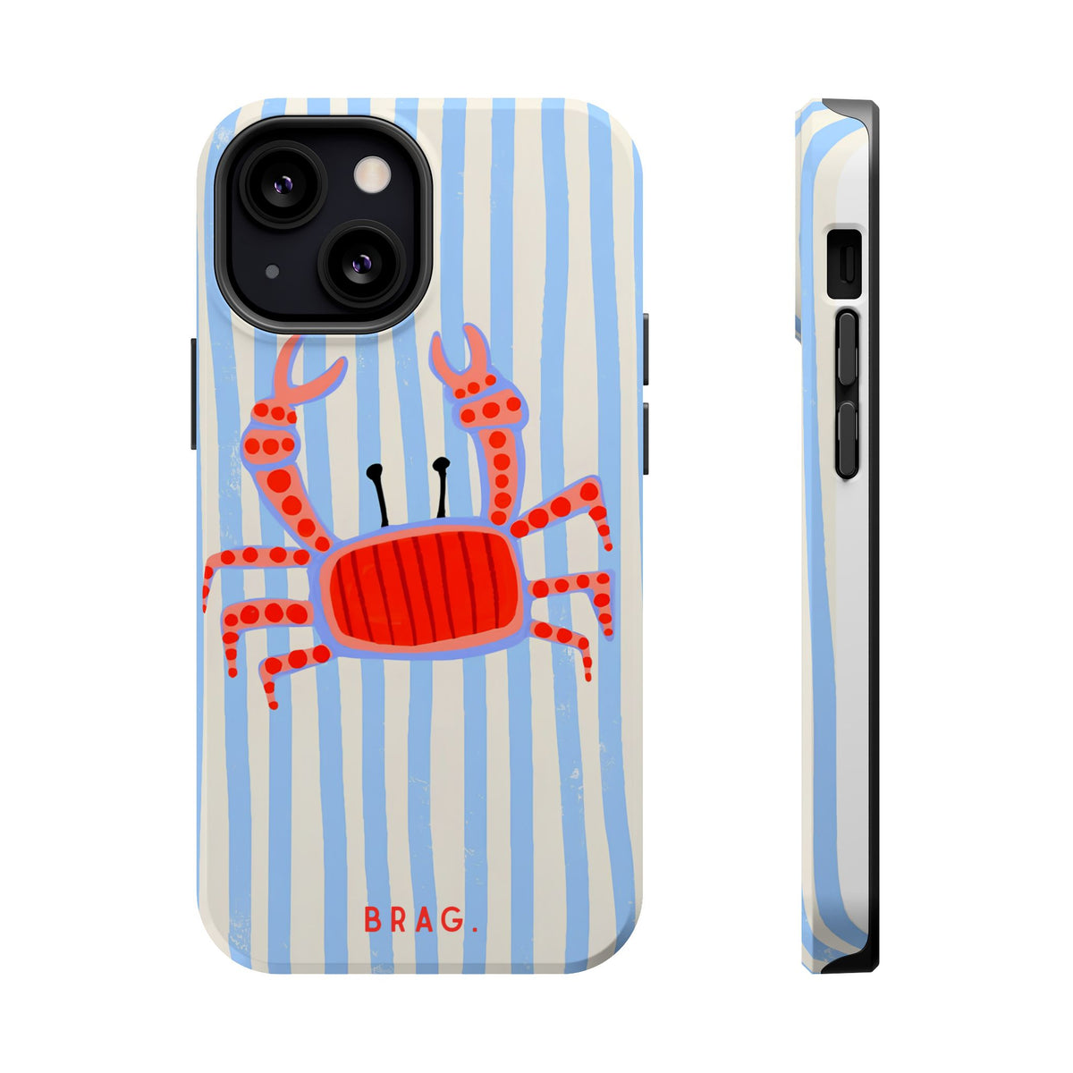 Azure Crab Magnetic Impact-Resistant Phone Case
