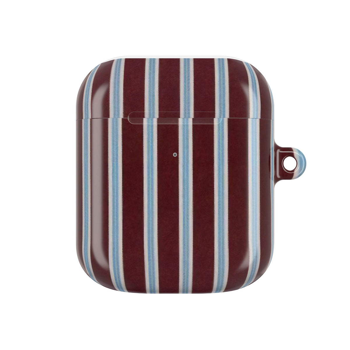 Maroon Lines AirPod Case – Slim Protective Charging Case