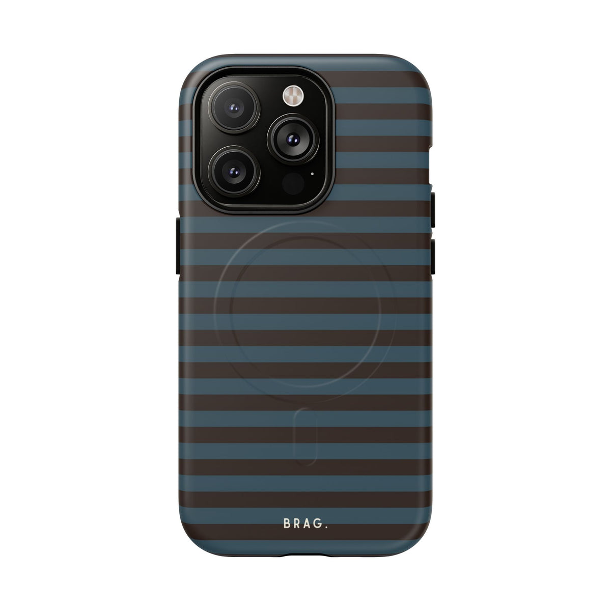 Seaside Stripe MagSafe Tough Phone Case — Magnetic Protective Cover