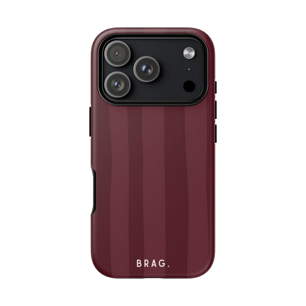 Dark Cherry Tough Phone Case – Shockproof Protective iPhone Cover