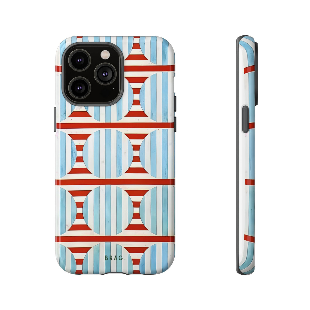Riviera Stripe Tough Phone Case – Shockproof Protective iPhone Cover