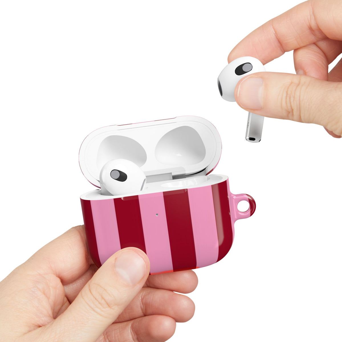 Candy Cane AirPod Case – Slim Protective Charging Case
