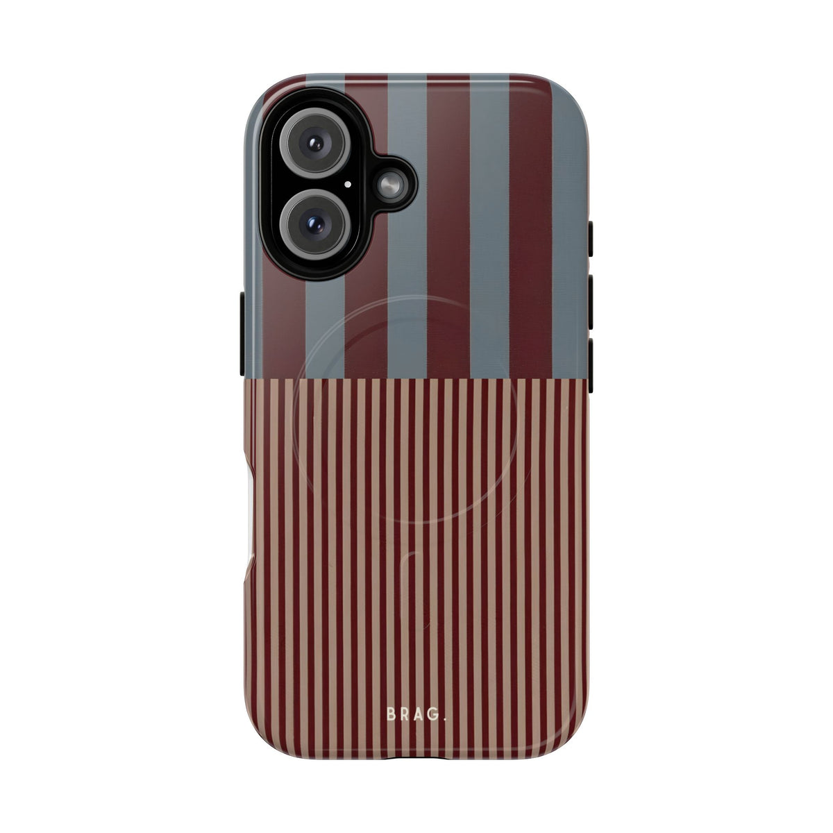 Candy Stripe MagSafe Tough Phone Case — Magnetic Protective Cover
