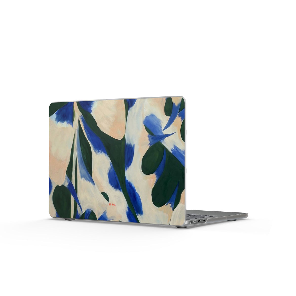 Blue Garden Matte MacBook Case — Slim Protective Laptop Cover