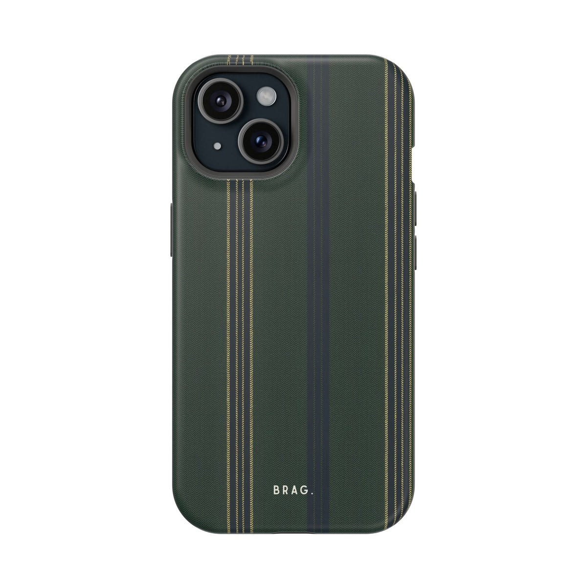 Olive Pinstripe Magnetic Impact-Resistant Phone Case