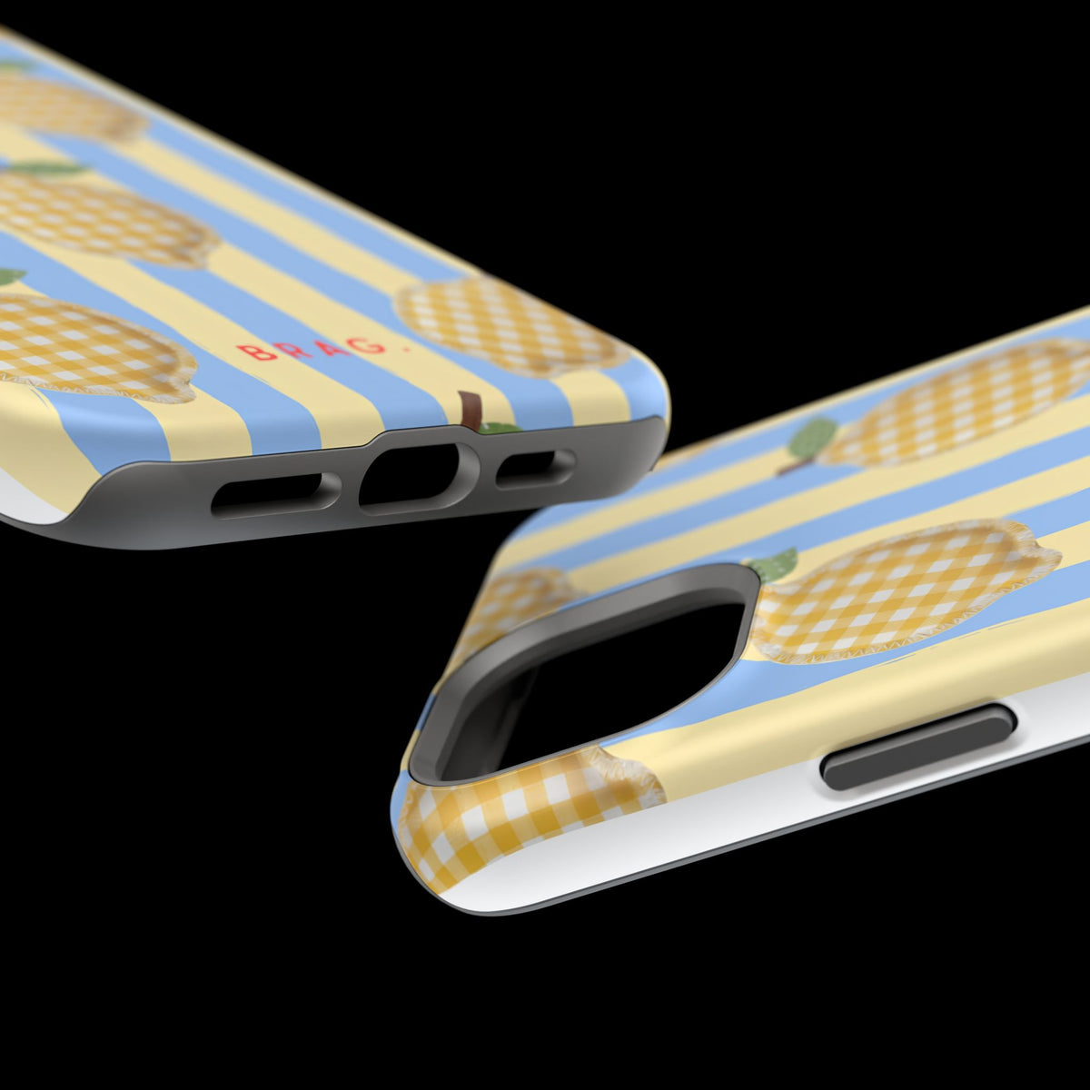 Lemon checks Magnetic Impact-Resistant Phone Case
