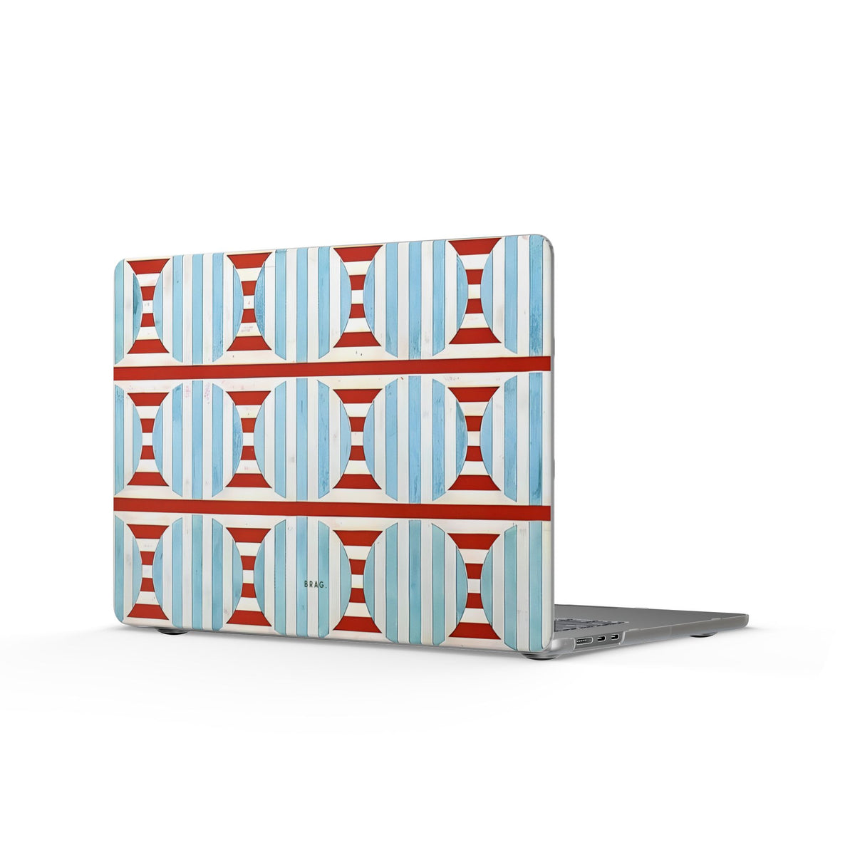 Riviera Stripe Matte MacBook Case — Slim Protective Laptop Cover